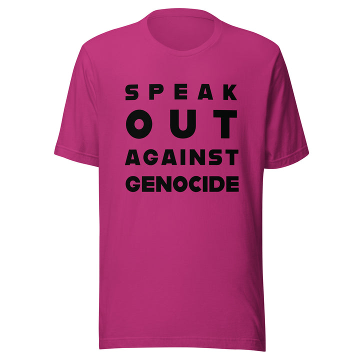 Speak Out Against Genocide - Men’s T-Shirt, T Shirt Berry
