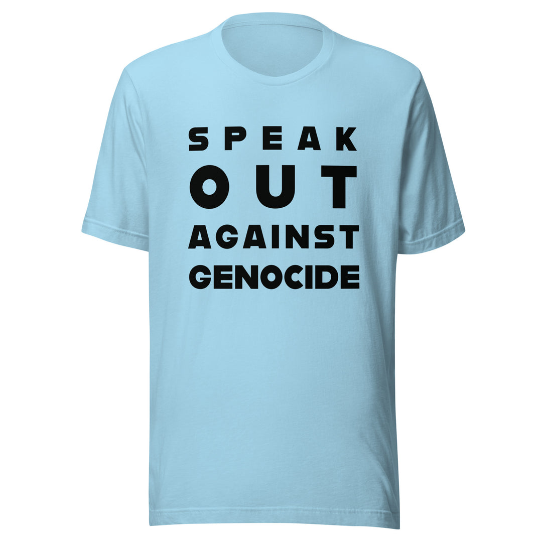 Speak Out Against Genocide - Men’s T-Shirt, T Shirt Ocean Blue