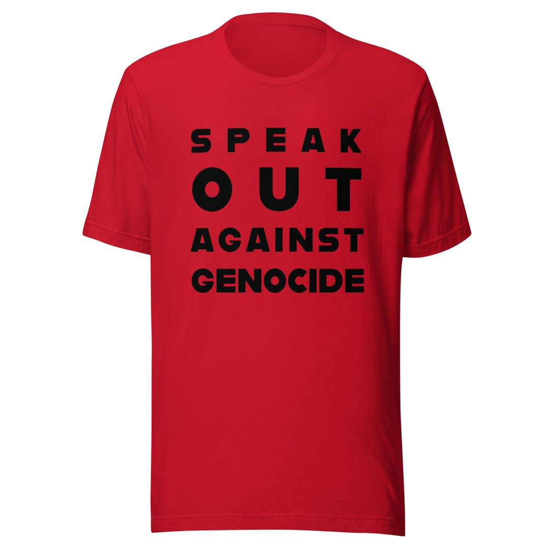 Speak Out Against Genocide - Men’s T-Shirt, T Shirt Red
