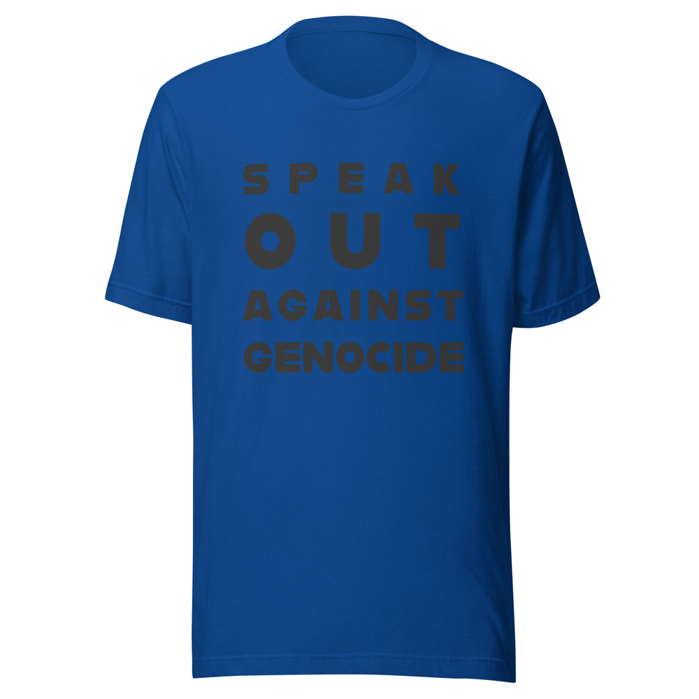 Speak Out Against Genocide - Men’s T-Shirt, T Shirt True Royal