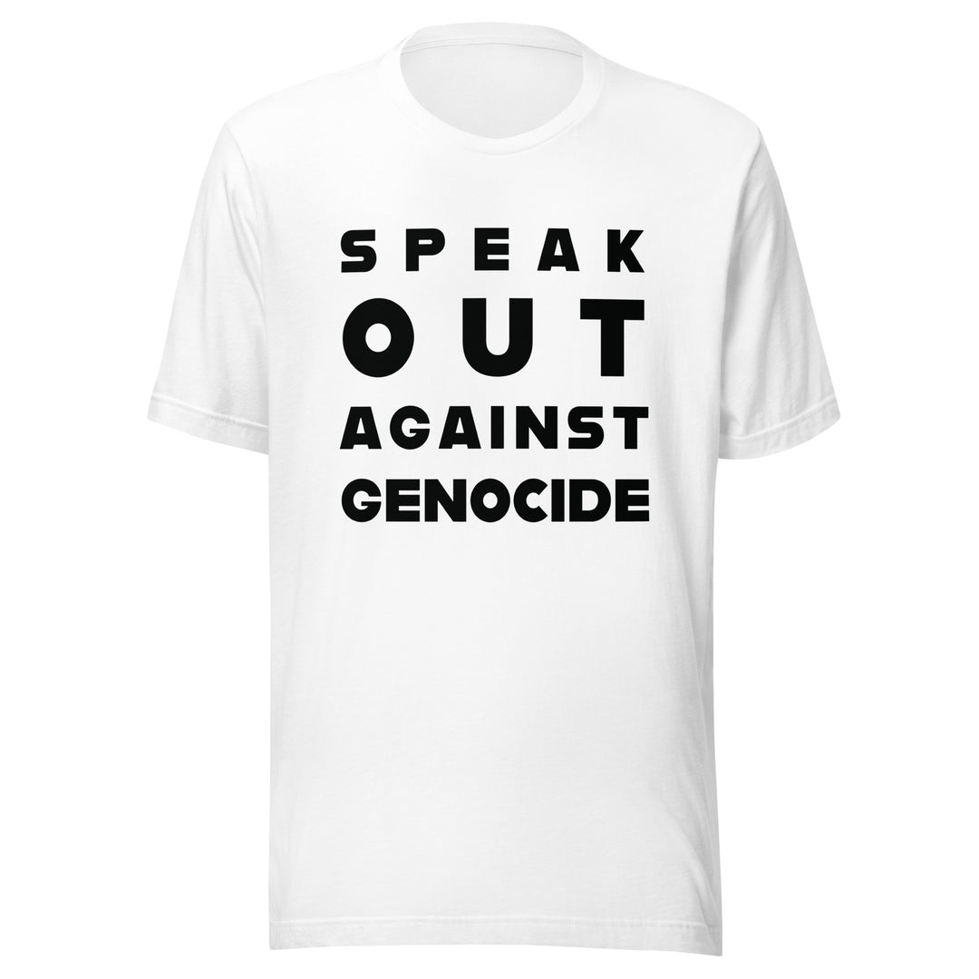 Speak Out Against Genocide - Men’s T-Shirt, T Shirt White