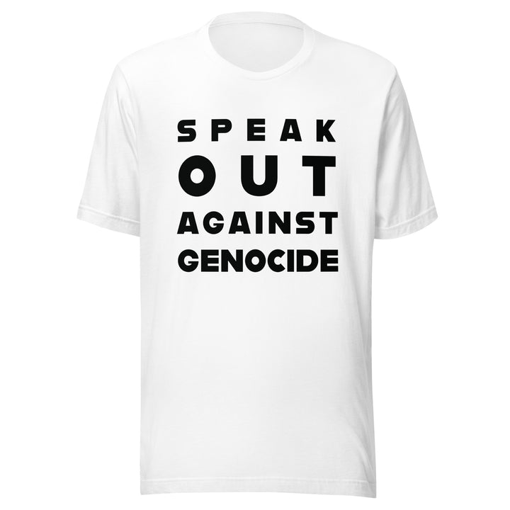 Speak Out Against Genocide - Men’s T-Shirt, T Shirt White
