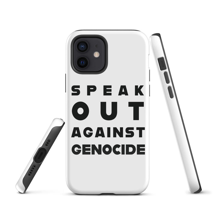 Speak Out Against Genocide - Tough Case for iPhone®, Glossy iPhone 12