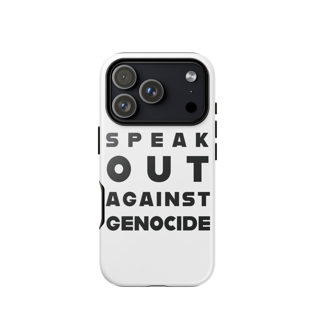 Speak Out Against Genocide - Tough Case for iPhone®, Glossy iPhone 17 Pro
