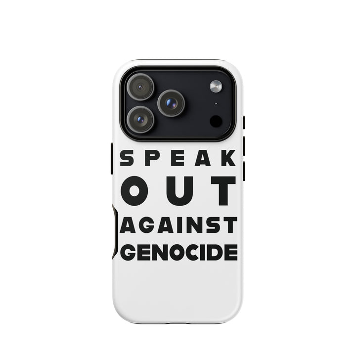 Speak Out Against Genocide - Tough Case for iPhone®, Matte iPhone 17 Pro