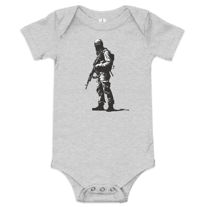 The Fighter - Baby Short Sleeve One Piece, Heather