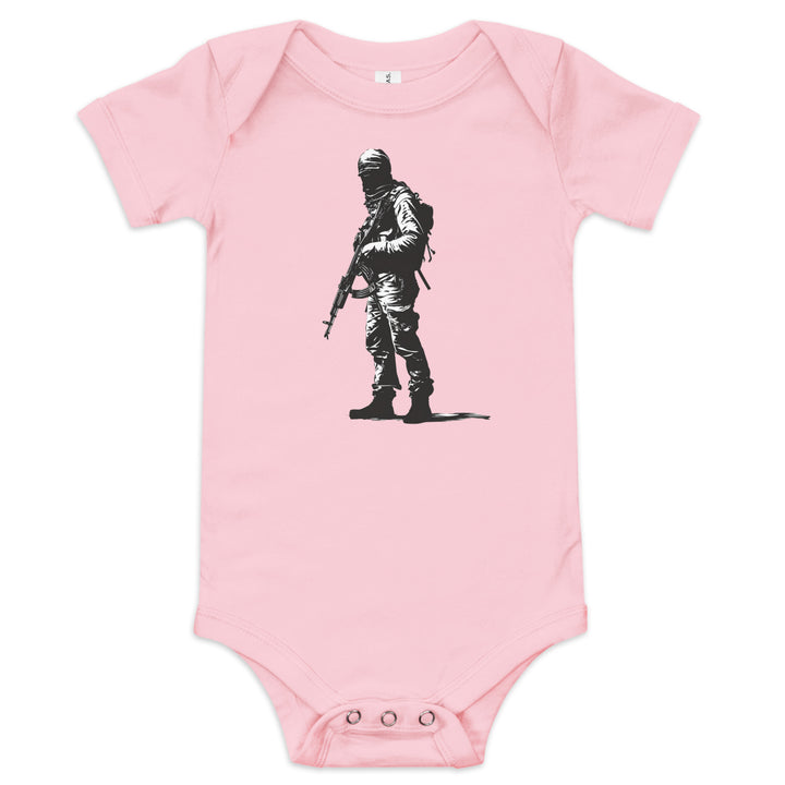 The Fighter - Baby Short Sleeve One Piece, Pink
