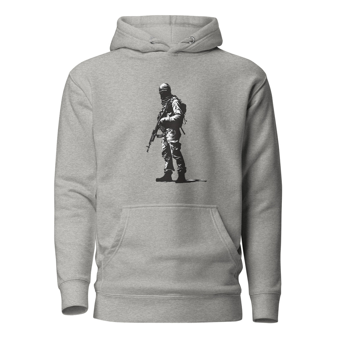 The Fighter - Men’s Hoodie, Carbon Grey