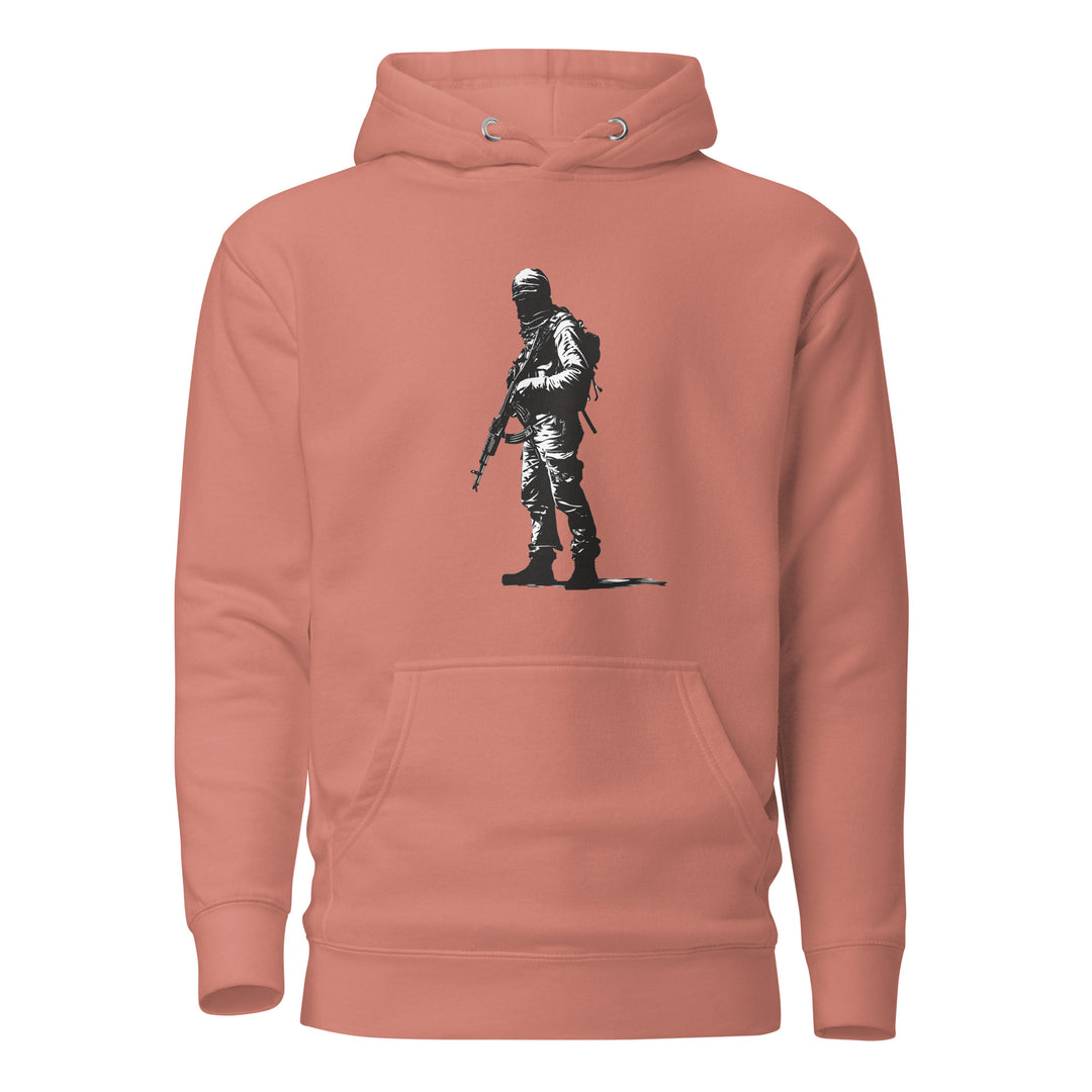The Fighter - Men’s Hoodie, Dusty Rose