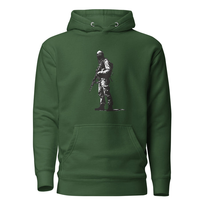 The Fighter - Men’s Hoodie, Forest Green
