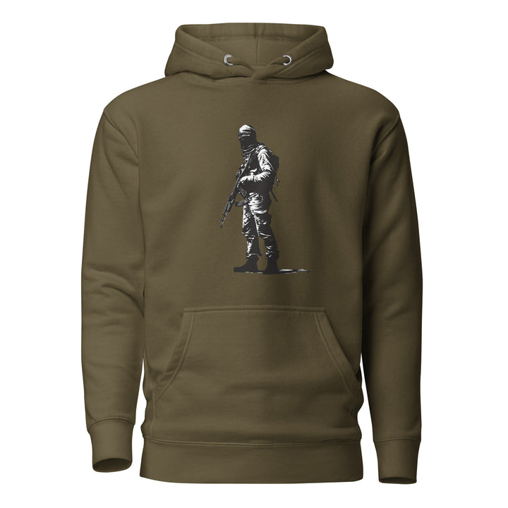 The Fighter - Men’s Hoodie, Military Green
