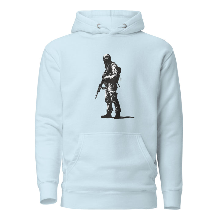 The Fighter - Men’s Hoodie, Sky Blue