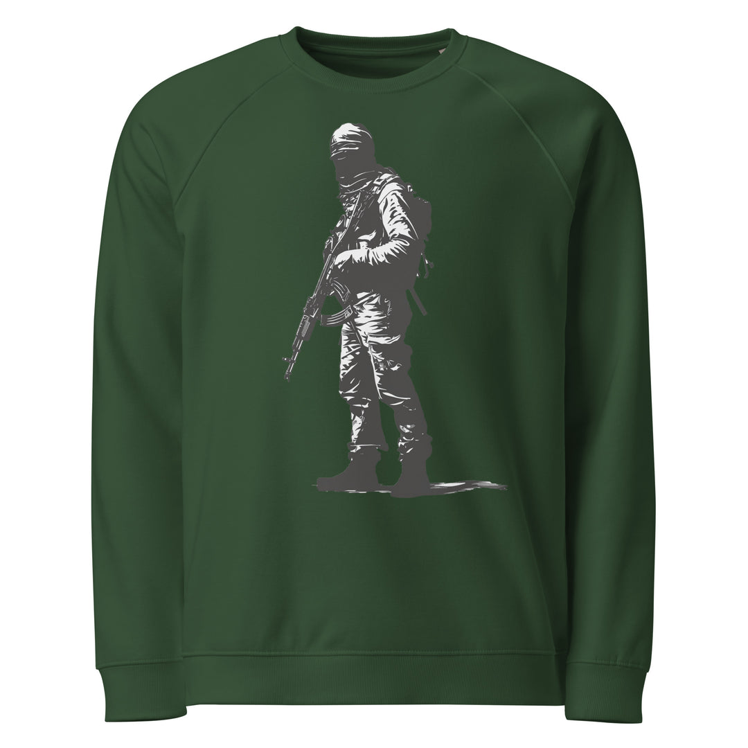 The Fighter - Men’s Organic Raglan Sweatshirt, Green