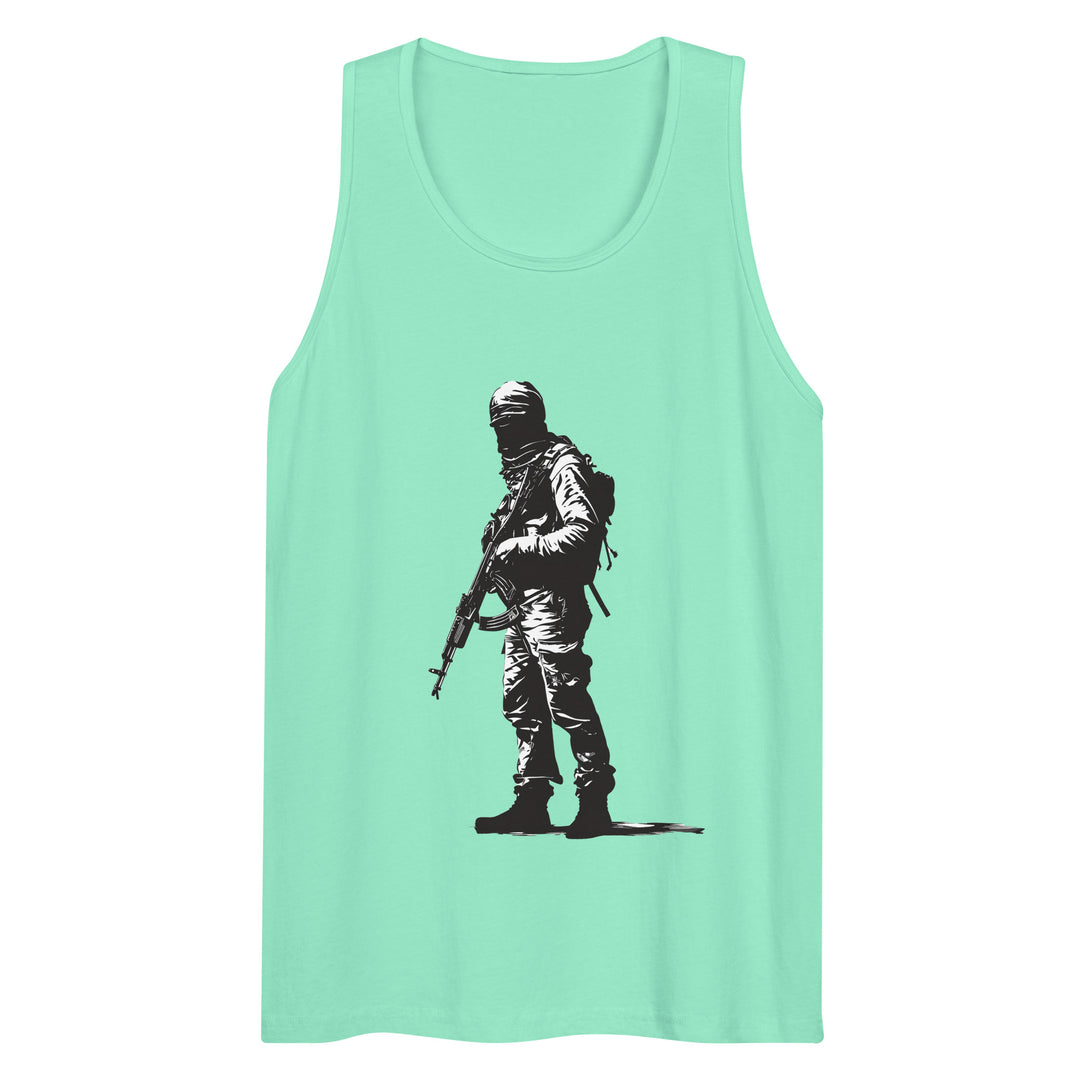 The Fighter - Men’s Premium Tank Top, Mens Premium Tank Top Mint