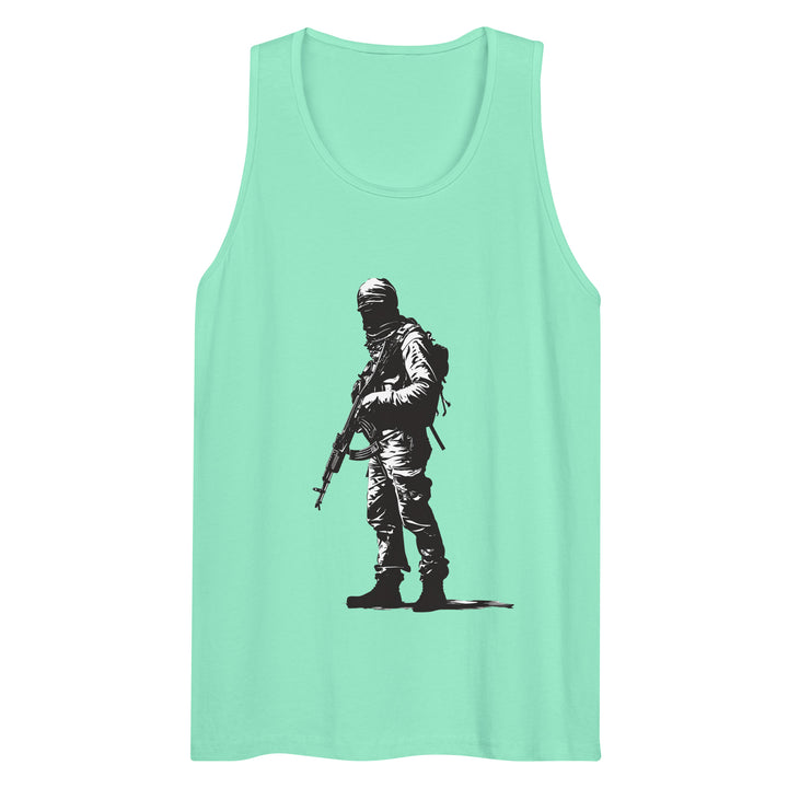 The Fighter - Men’s Premium Tank Top, Mens Premium Tank Top Mint