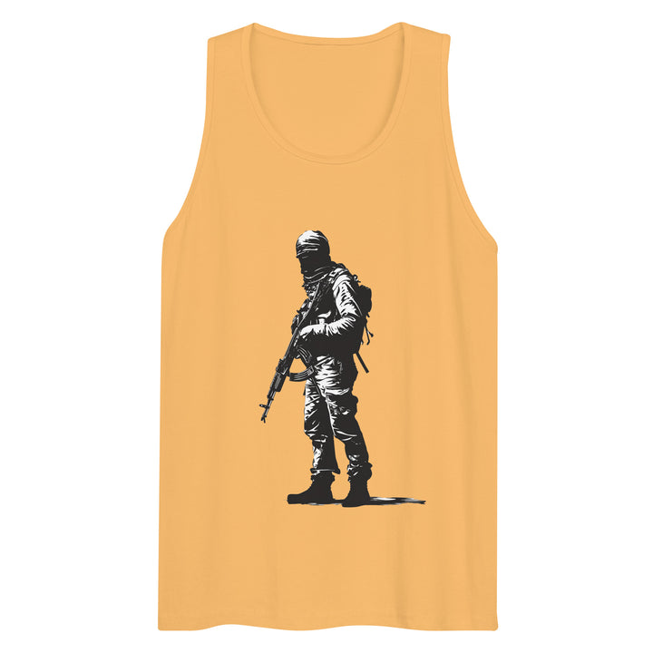 The Fighter - Men’s Premium Tank Top, Mens Premium Tank Top Squash