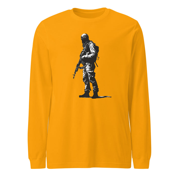 The Fighter - Women’s Long Sleeve Tee, Gold