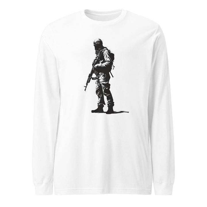 The Fighter - Women’s Long Sleeve Tee, White