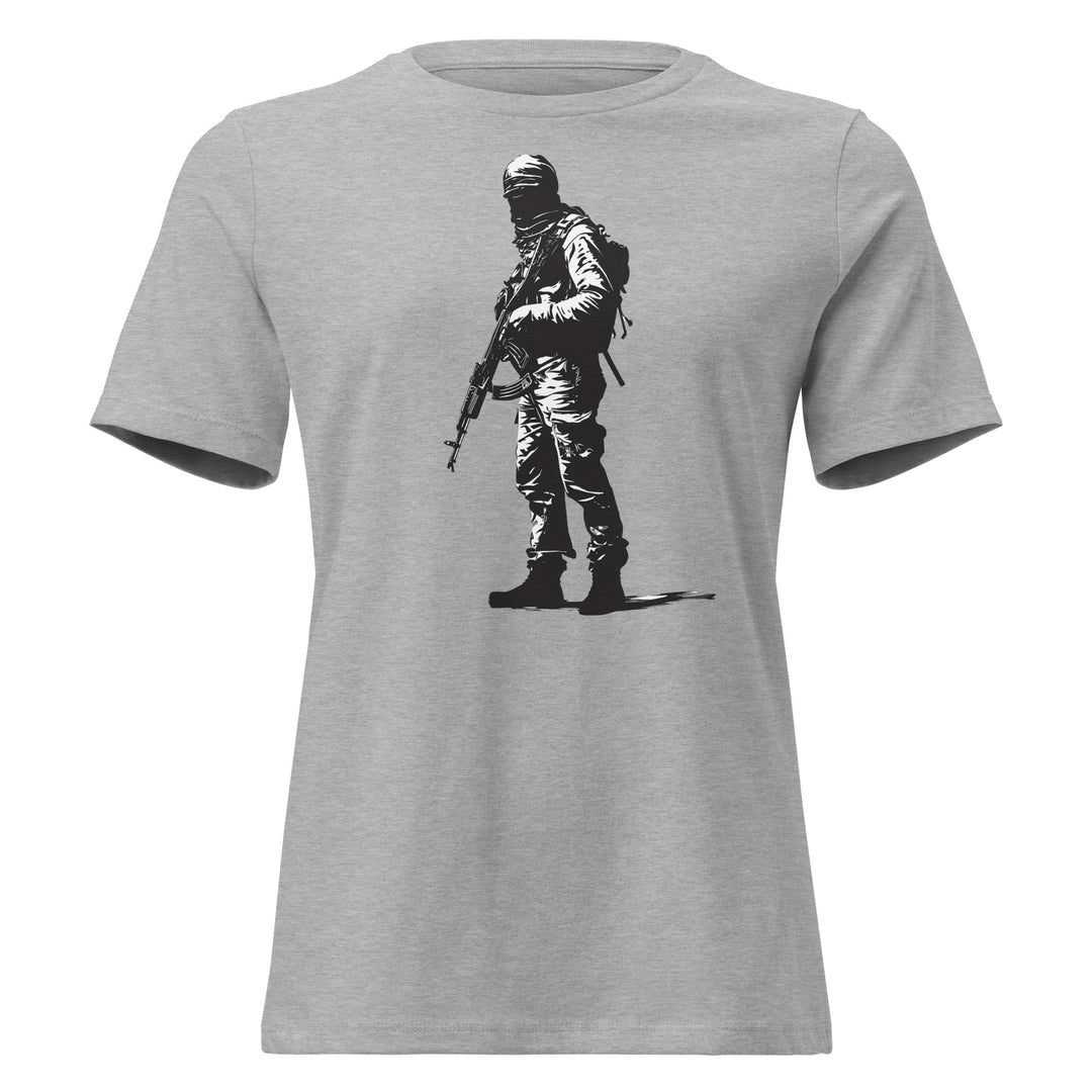 The Fighter - Women’s Relaxed T-Shirt, Womens Relaxed T Shirt Athletic Heather
