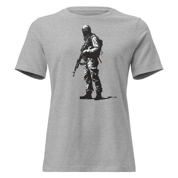 The Fighter - Women’s Relaxed T-Shirt, Womens Relaxed T Shirt Athletic Heather