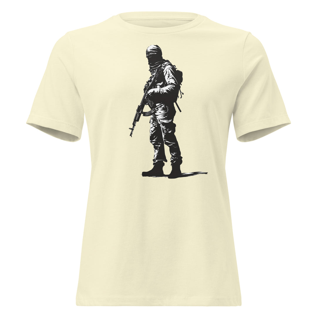 The Fighter - Women’s Relaxed T-Shirt, Womens Relaxed T Shirt Citron
