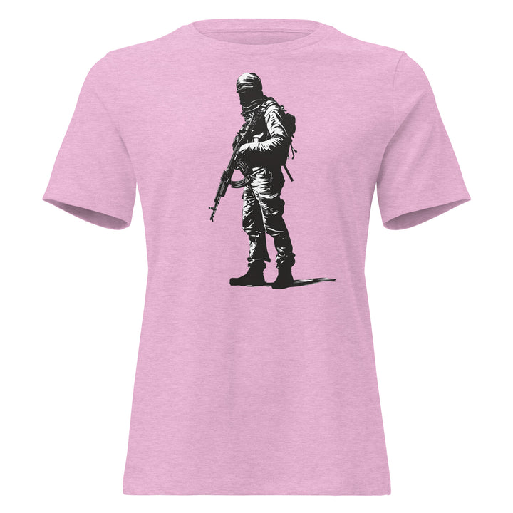 The Fighter - Women’s Relaxed T-Shirt, Womens Relaxed T Shirt Heather Prism Lilac