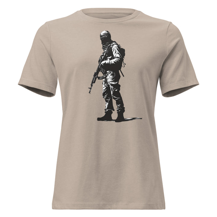 The Fighter - Women’s Relaxed T-Shirt, Womens Relaxed T Shirt Heather Stone