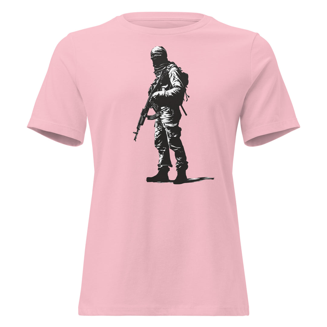 The Fighter - Women’s Relaxed T-Shirt, Womens Relaxed T Shirt Pink