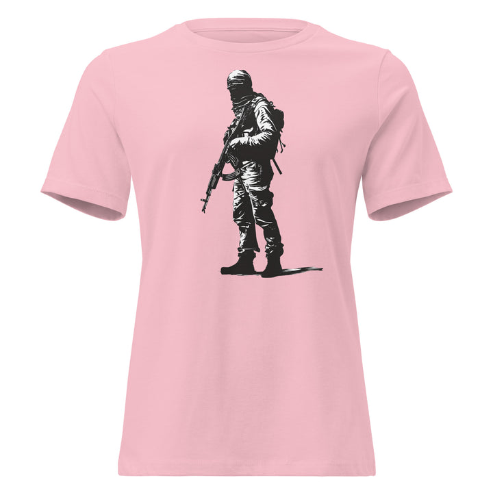 The Fighter - Women’s Relaxed T-Shirt, Womens Relaxed T Shirt Pink