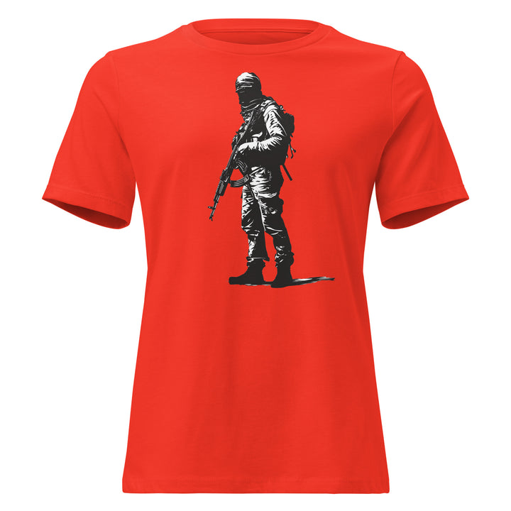 The Fighter - Women’s Relaxed T-Shirt, Womens Relaxed T Shirt Poppy