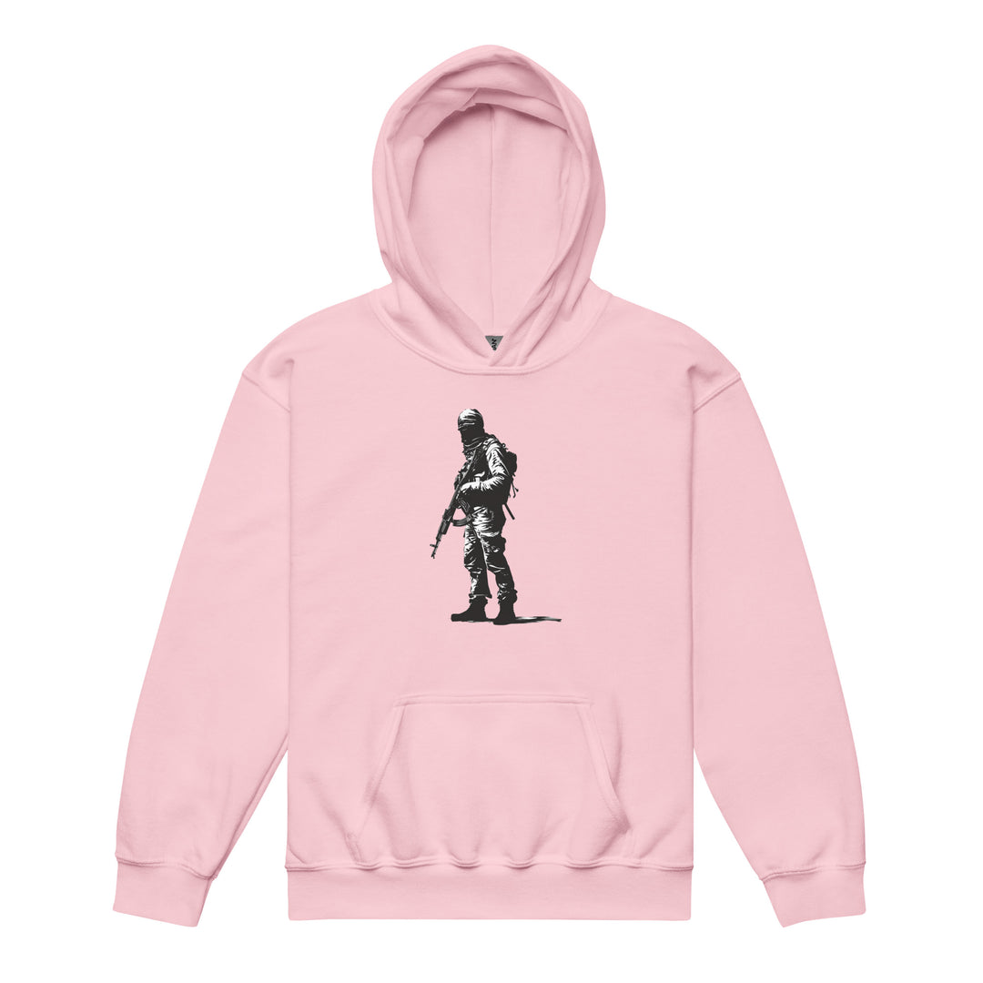 The Fighter - Youth Heavy Blend Hoodie, Light Pink