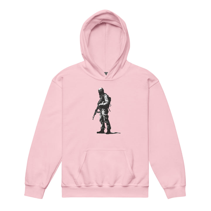 The Fighter - Youth Heavy Blend Hoodie, Light Pink