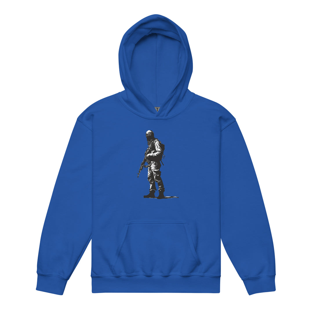 The Fighter - Youth Heavy Blend Hoodie, Royal