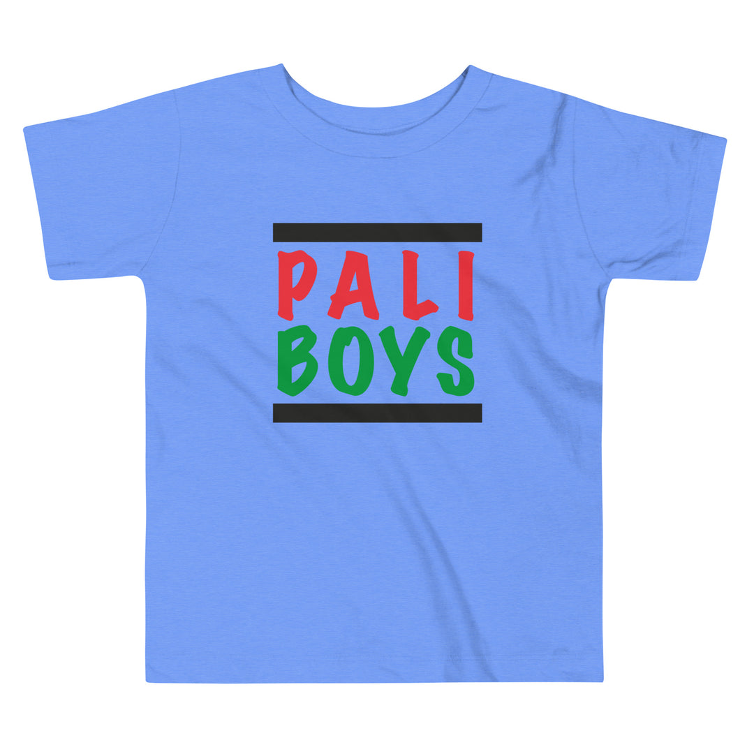 Palestinian Boys - Toddler Short Sleeve Tee, Heather Columbia Blue