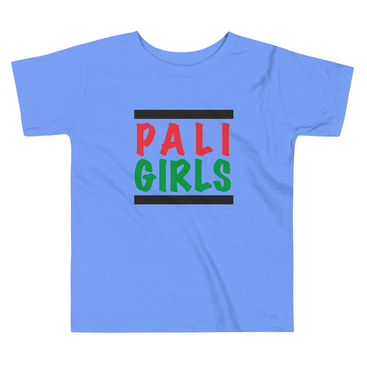 Palestinian Girls - Toddler Short Sleeve Tee, Heather Columbia Blue