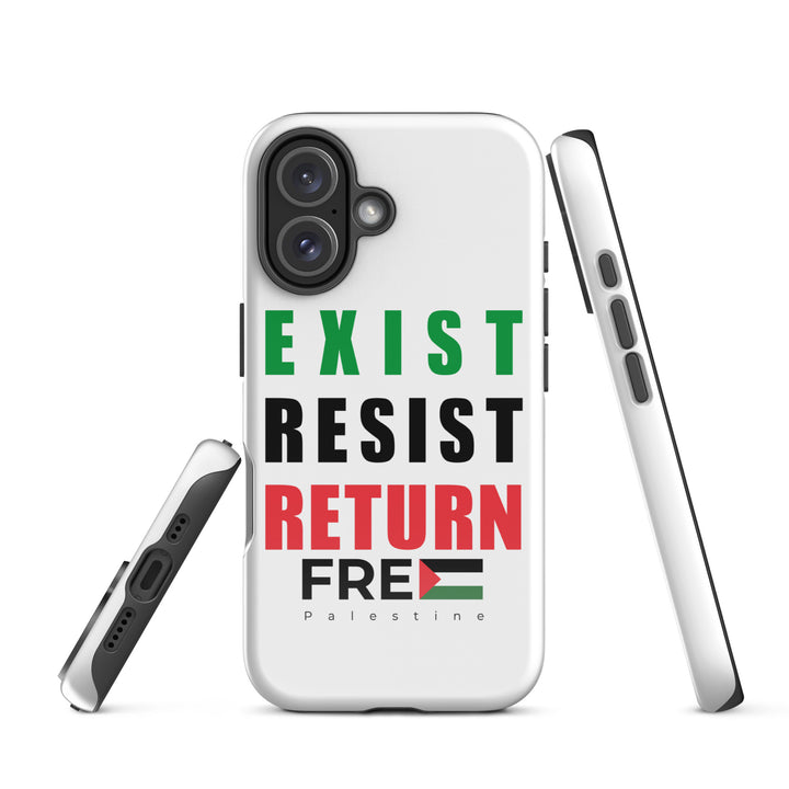Exist. Resist. Return. - Tough Case for iPhone®, Glossy iPhone 16