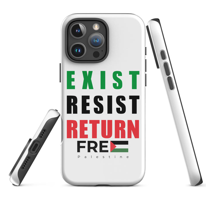 Exist. Resist. Return. - Tough Case for iPhone®, Glossy iPhone 16 Pro Max