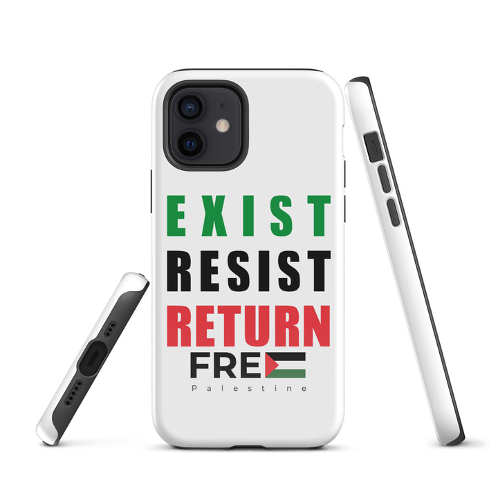 Exist. Resist. Return. - Tough Case for iPhone®, Glossy iPhone 12