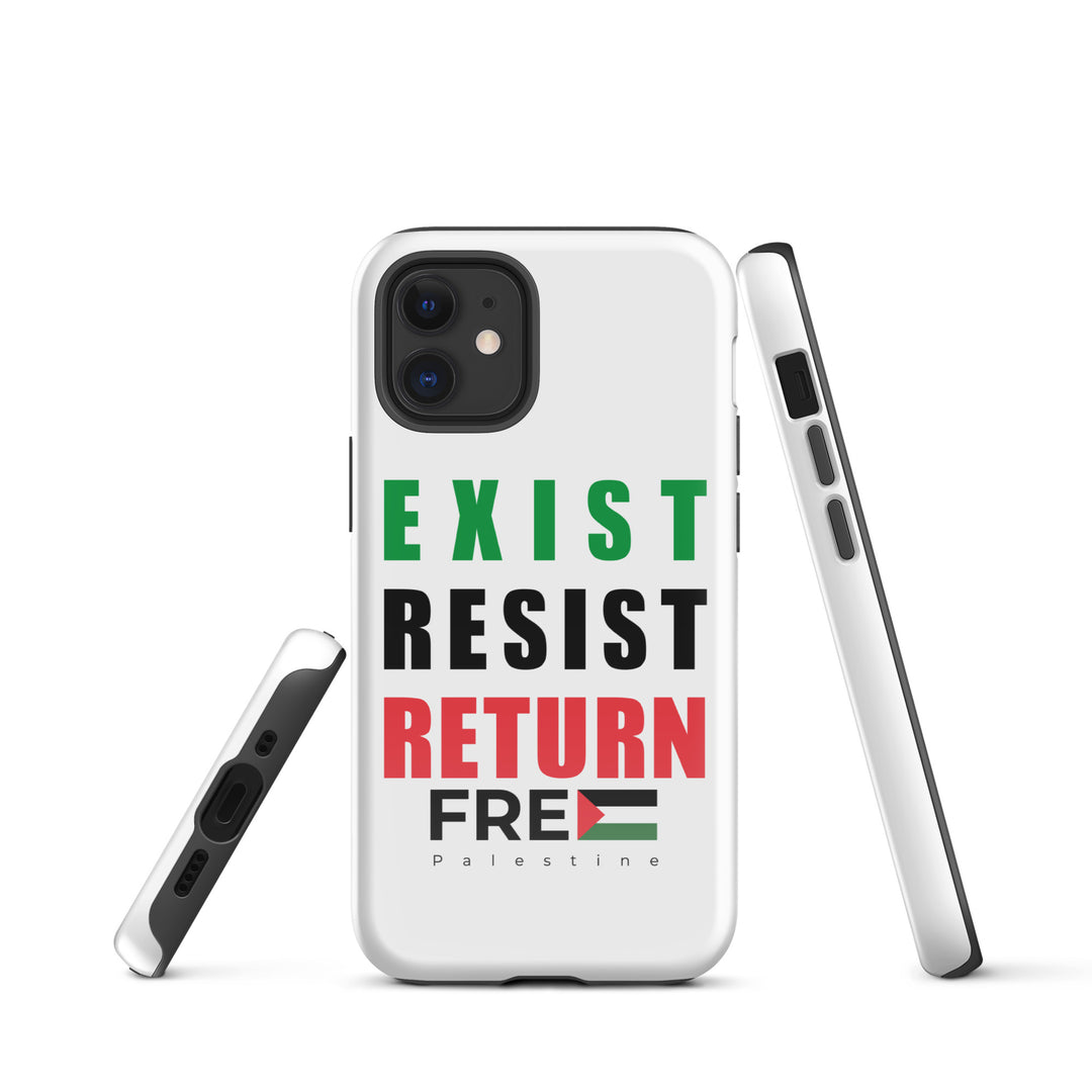 Exist. Resist. Return. - Tough Case for iPhone®, Glossy iPhone 12 Mini