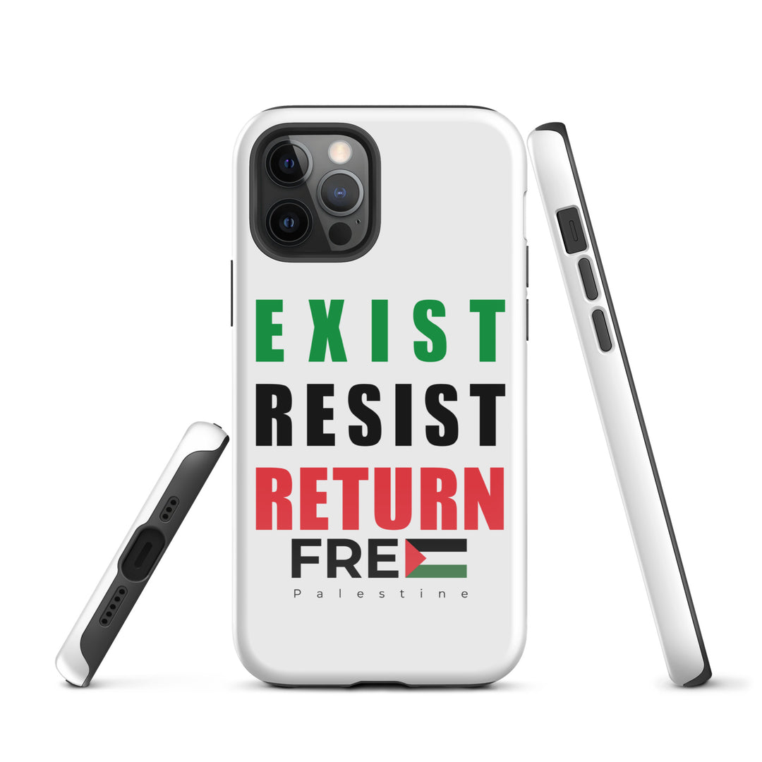 Exist. Resist. Return. - Tough Case for iPhone®, Glossy iPhone 12 Pro