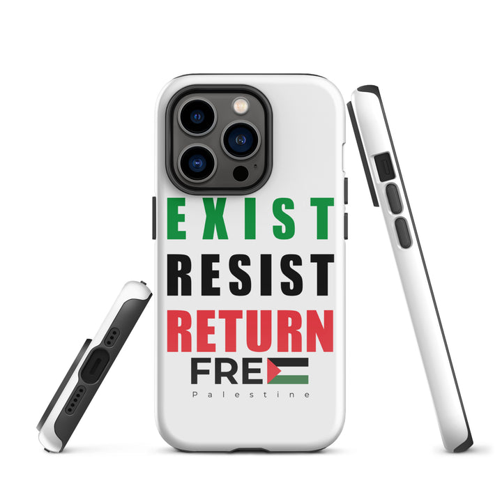 Exist. Resist. Return. - Tough Case for iPhone®, Glossy iPhone 14 Pro