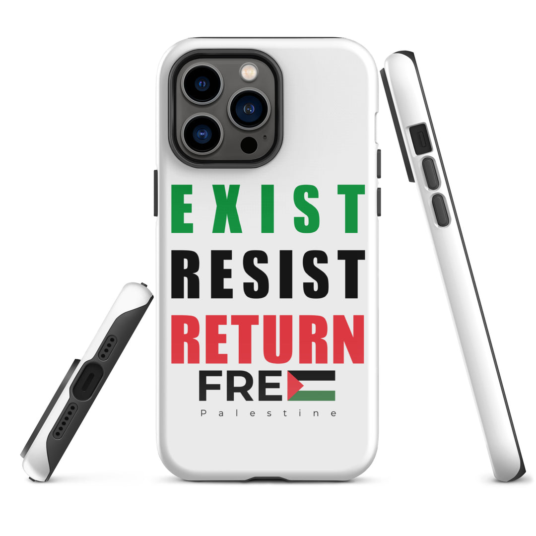 Exist. Resist. Return. - Tough Case for iPhone®, Glossy iPhone 14 Pro Max