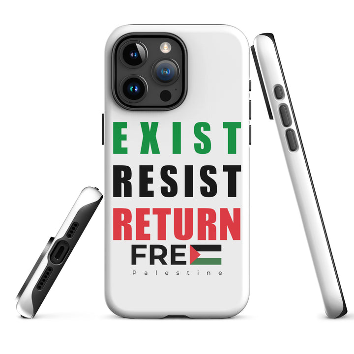 Exist. Resist. Return. - Tough Case for iPhone®, Glossy iPhone 15 Pro Max