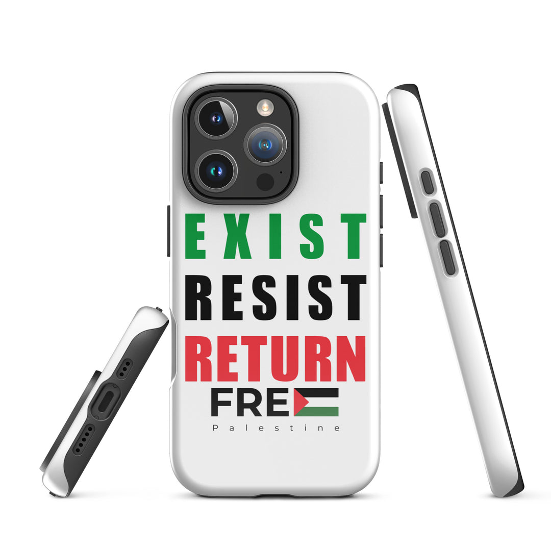 Exist. Resist. Return. - Tough Case for iPhone®, Glossy iPhone 16 Pro