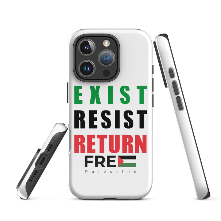 Exist. Resist. Return. - Tough Case for iPhone®, Glossy iPhone 16 Pro