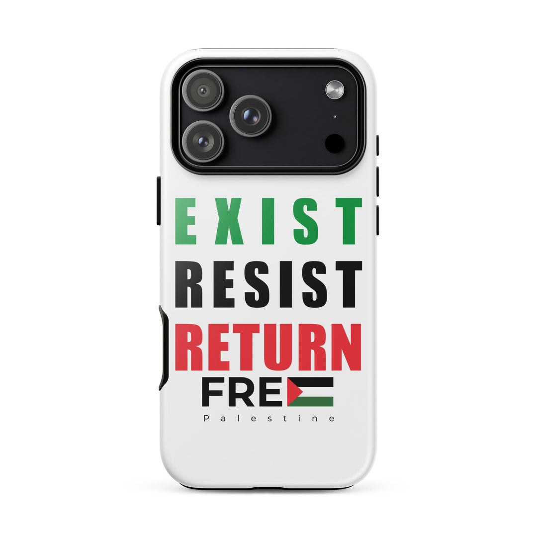 Exist. Resist. Return. - Tough Case for iPhone®, Glossy iPhone 17 Pro Max