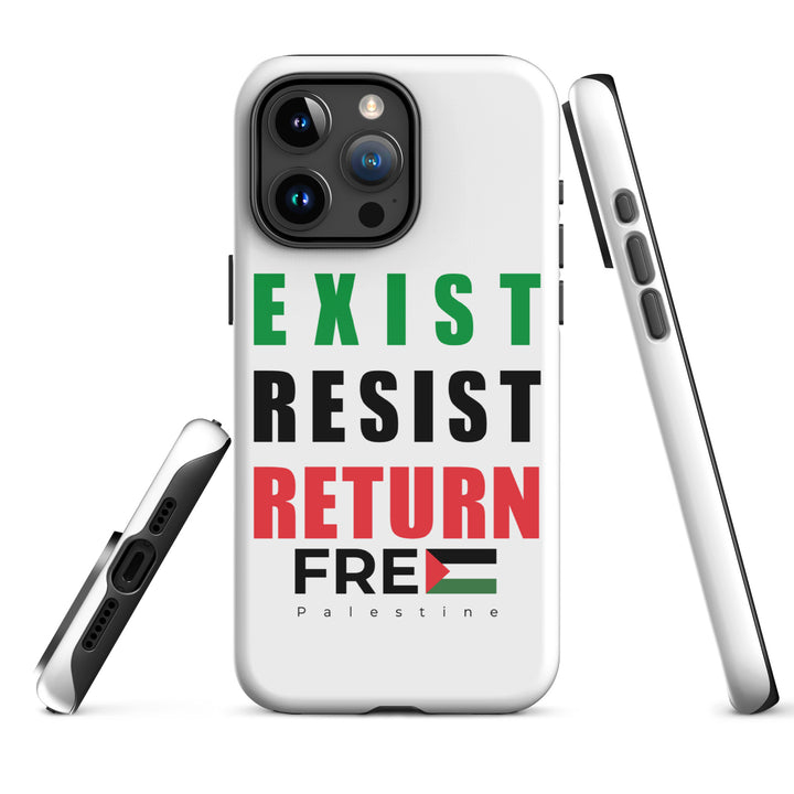 Exist. Resist. Return. - Tough Case for iPhone®, Matte iPhone 15 Pro Max