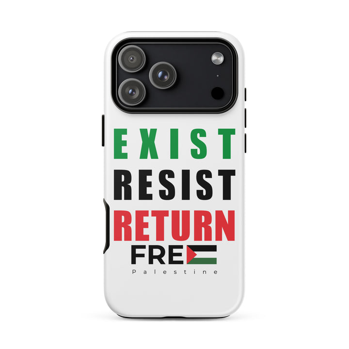 Exist. Resist. Return. - Tough Case for iPhone®, Matte iPhone 17 Pro Max