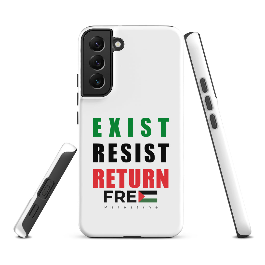 Exist. Resist. Return. - Tough Case for Samsung®, Samsung Glossy Samsung Galaxy S22 Plus