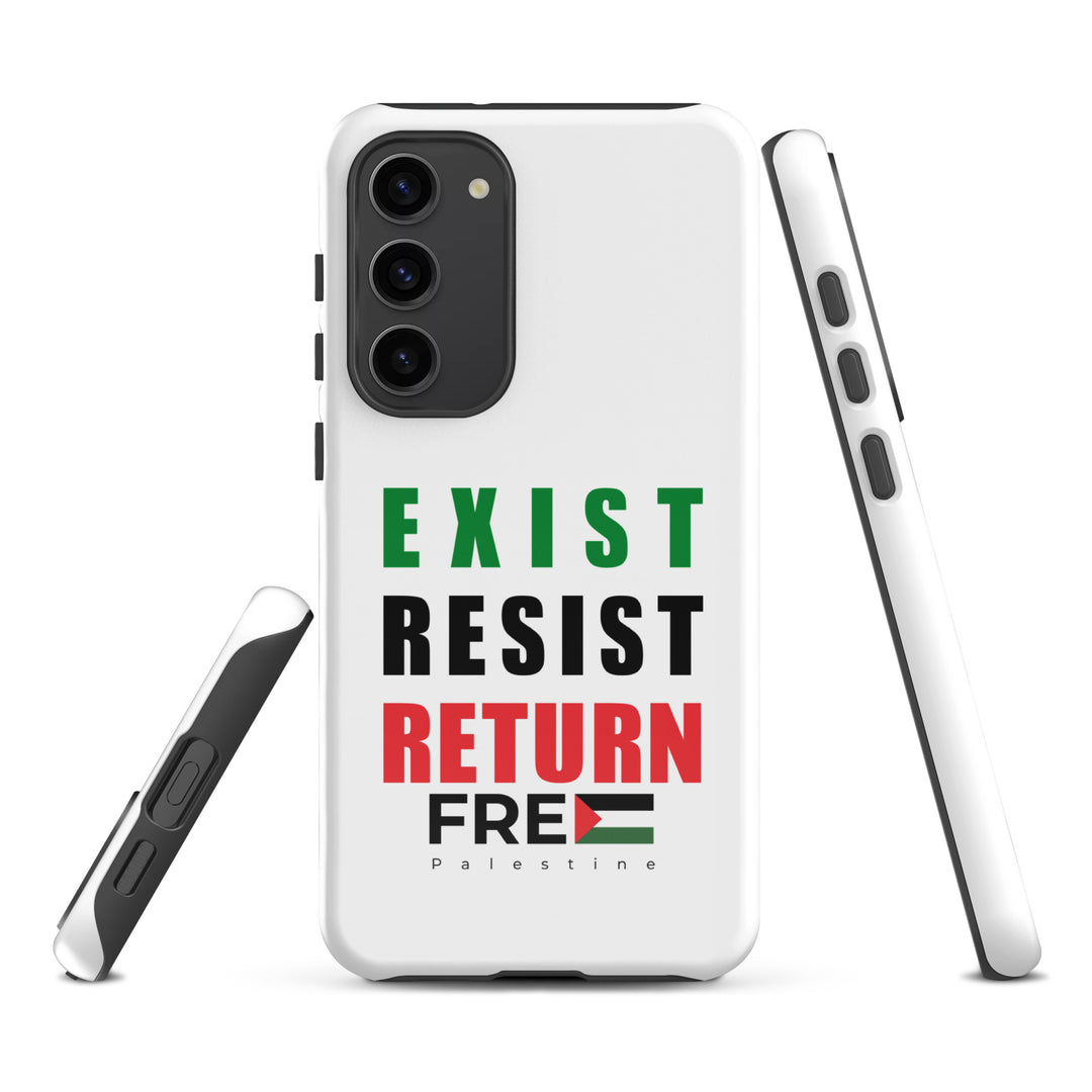 Exist. Resist. Return. - Tough Case for Samsung®, Samsung Glossy Samsung Galaxy S23 Plus